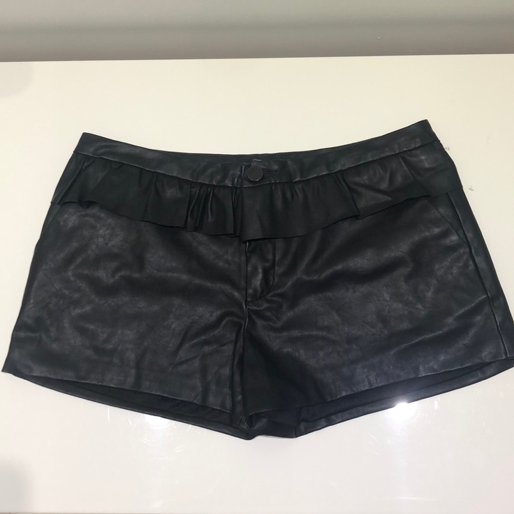 Zara Faux Leather Shorts